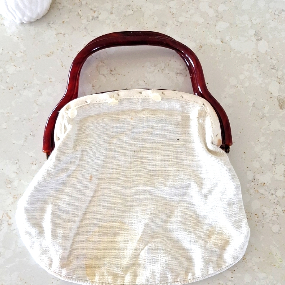 Vintage 80s Bermuda Bag Frame/Handles For Changing Out Covers